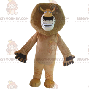 BIGGYMONKEY™ maskotdräkt av Alex, det berömda lejonet i den