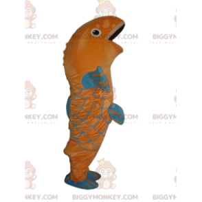 Kostým maskota Oranžové a modré ryby BIGGYMONKEY™, kostým obřího kapra - Rybí maskoti - BIGGYMONKEY_010928 - BiggyMonkey.com
