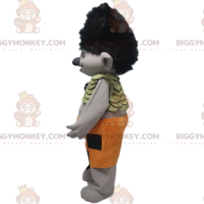 BIGGYMONKEY™ Μασκότ Στολή Grey Troll με μαύρα μαλλιά και