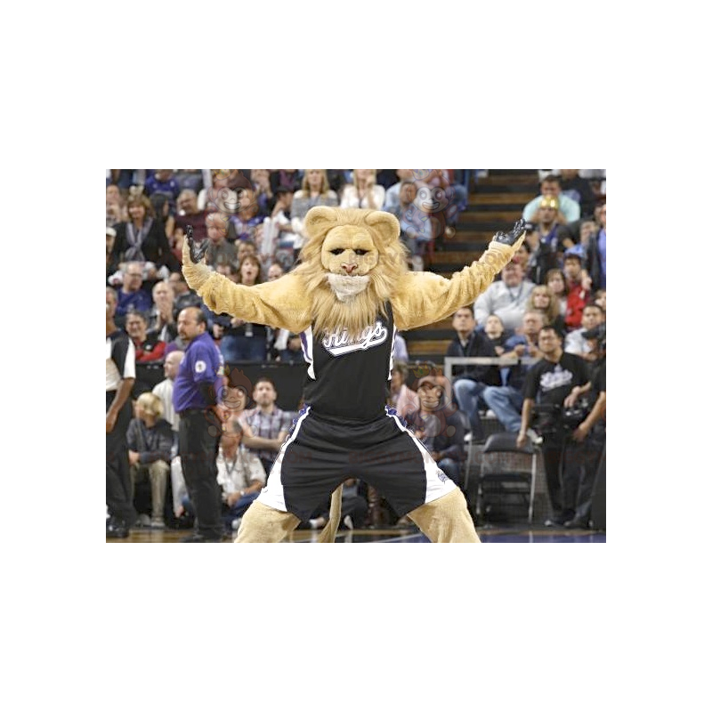 Costume da mascotte Leone BIGGYMONKEY™ in abbigliamento Costume da mascotte Leone BIGGYMONKEY™ in abbigliamento