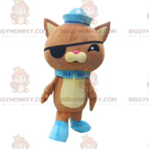BIGGYMONKEY™ μασκότ στολή καφέ γάτα με στολή πειρατών, βελούδινη γάτα - Μασκότ για γάτες - BIGGYMONKEY_010937 - BiggyMonkey.com