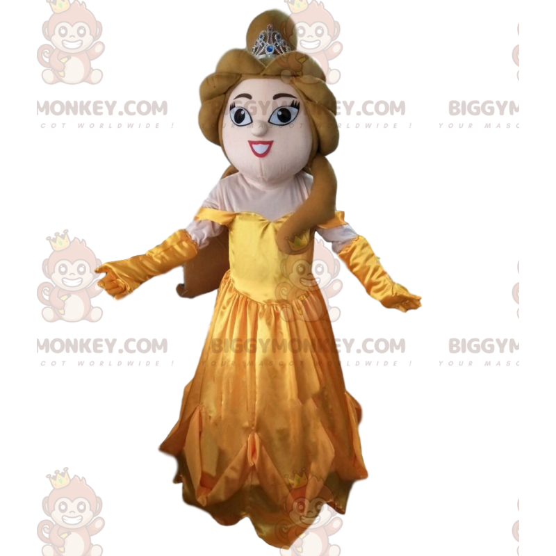 Costume de mascotte BIGGYMONKEY™ de La belle, dans le dessin Costume de mascotte BIGGYMONKEY™ de La belle, dans le dessin