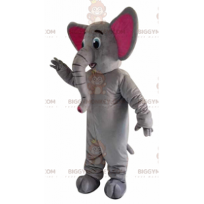 Kostým maskota BIGGYMONKEY™ Šedý a růžový slon s velkým kufrem - Sloní maskoti - BIGGYMONKEY_010942 - BiggyMonkey.com