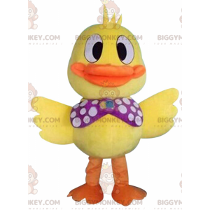 Costume de mascotte BIGGYMONKEY™ de gros canard jaune très