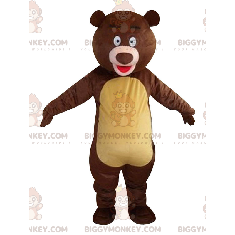 BIGGYMONKEY™ mascot costume of Baloo, famous bear from The