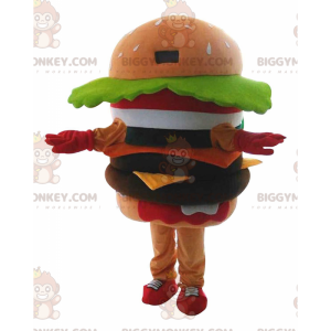 Kæmpe burger BIGGYMONKEY™ maskotkostume, burgerkostume