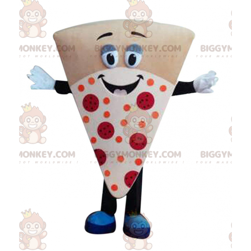 Disfraz de mascota de rebanada de pizza gigante BIGGYMONKEY™ Disfraz de mascota de rebanada de pizza gigante BIGGYMONKEY™
