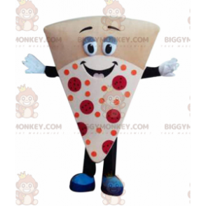 Giant pizza slice BIGGYMONKEY™ mascot costume, pizzeria costume