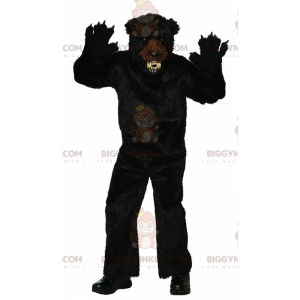 Kostým divoký černý medvěd BIGGYMONKEY™ maskot, kostým