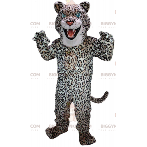 Leopard BIGGYMONKEY™ Mascot Costume, Plush Feline Costume -