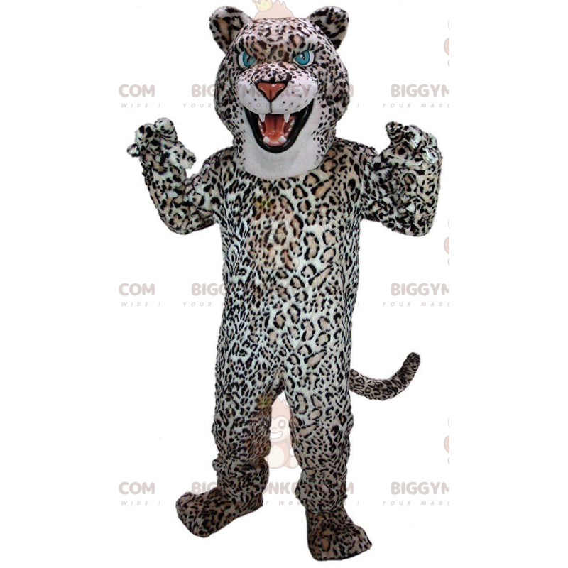 Kostým maskota Leoparda BIGGYMONKEY™, kostým plyšové kočky – Kostým maskota Leoparda BIGGYMONKEY™, kostým plyšové kočky –