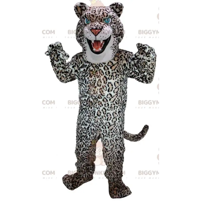 Leopard BIGGYMONKEY™ maskotdräkt, plysch kattdräkt - Leopard BIGGYMONKEY™ maskotdräkt, plysch kattdräkt -