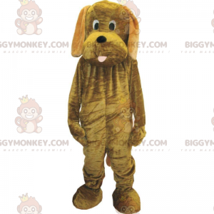 Aanpasbare bruine hond BIGGYMONKEY™ mascottekostuum, pluche