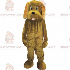 Brugervenlig brun hund BIGGYMONKEY™ maskotkostume, plyshund -