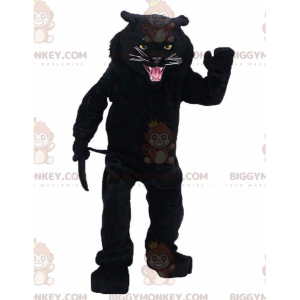 Στολή μασκότ BIGGYMONKEY™ Roaring Black Panther, κοστούμι θηριωδών αιλουροειδών - Μασκότ λιονταριών - BiggyMonkey.com