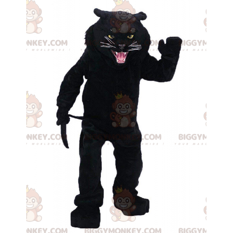 BIGGYMONKEY™ Roaring Black Panther Mascot Costume, Ferocious