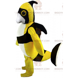 BIGGYMONKEY™ mascot costume yellow angelfish, tropical fish