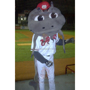 Disfraz de mascota BIGGYMONKEY™ de bagre dragón gris -