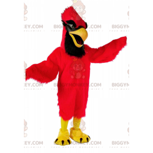 Traje de mascote de cardeal vermelho BIGGYMONKEY™, fantasia de