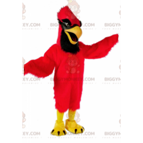 Red cardinal BIGGYMONKEY™ mascot costume, giant bird costume -
