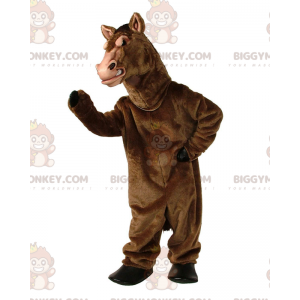 Braunes Pferd BIGGYMONKEY™ Maskottchenkostüm, realistisches