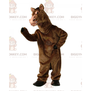 Costume da mascotte BIGGYMONKEY™ cavallo marrone, costume da