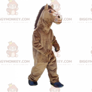 Kostým maskota hnědého koně BIGGYMONKEY™, realistický kostým velkého koně - Koňské maskoti - BiggyMonkey.com