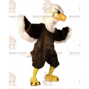 Kostým maskota BIGGYMONKEY™ hnědobílý kostým velkého orla a supa - Pták maskot - BIGGYMONKEY_010995 - BiggyMonkey.com