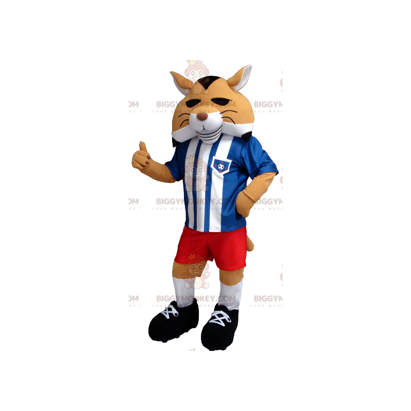 Costume de mascotte BIGGYMONKEY™ de renard orange noir et blanc Costume de mascotte BIGGYMONKEY™ de renard orange noir et blanc