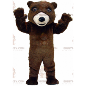 Grote bruine teddy BIGGYMONKEY™ mascottekostuum, bruine