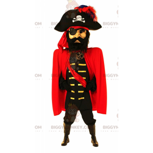 Pirate captain BIGGYMONKEY™ mascot costume, big pirate costume