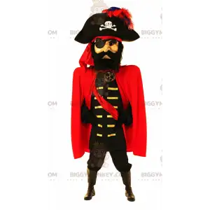 Piratenkapitän BIGGYMONKEY™ Maskottchenkostüm, großes