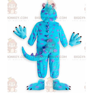 BIGGYMONKEY™ maskotdräkt av Sully, det berömda blå monstret i Monsters & Co