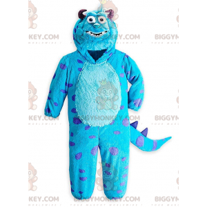 BIGGYMONKEY™ maskotdräkt av Sully, det berömda blå monstret i Monsters & co - Maskoter kända människor - BiggyMonkey.com