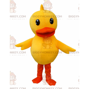 Disfraz de mascota BIGGYMONKEY™ pato amarillo, disfraz de