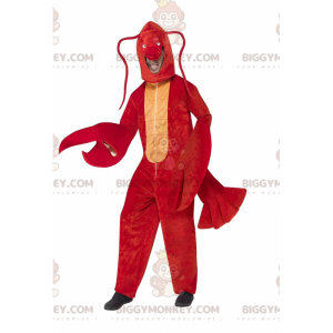 Lobster BIGGYMONKEY™ mascot costume, crawfish costume