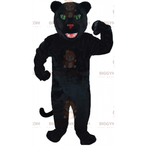 Μαύρος πάνθηρας BIGGYMONKEY™ μασκότ στολή, γιγάντια στολή