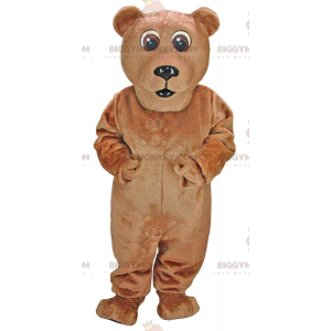 Brun bjørn BIGGYMONKEY™ maskotkostume, kæmpe brun bjørnekostume