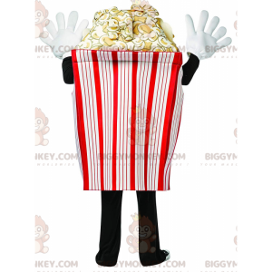 Giant popcorn cone BIGGYMONKEY™ mascot costume, popcorn costume