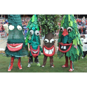 4 mascote de pinheiros verdes do BIGGYMONKEY™s – Biggymonkey.com