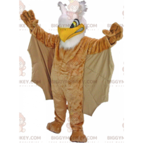 Big Bad Bird BIGGYMONKEY™ maskotkostume, brunt griffinkostume -