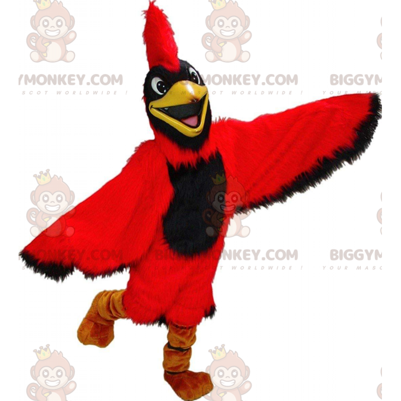 Costume de mascotte BIGGYMONKEY™ de cardinal rouge, costume Costume de mascotte BIGGYMONKEY™ de cardinal rouge, costume