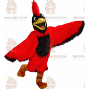 Red cardinal BIGGYMONKEY™ mascot costume, giant bird costume - Bird mascot - BIGGYMONKEY_011059 - BiggyMonkey.com