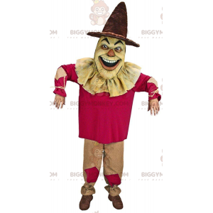Στολή μασκότ Creepy Scarecrow BIGGYMONKEY™, στολή Spook -