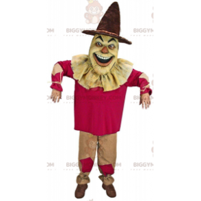 Creepy Scarecrow BIGGYMONKEY™ Mascot Costume, Spook Costume -