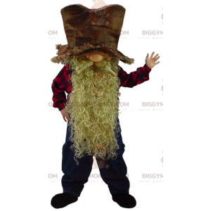 Costume de mascotte BIGGYMONKEY™ de nain barbu, costume de