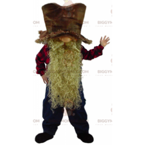 Costume da mascotte da nano barbuto BIGGYMONKEY™, costume da