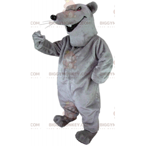 BIGGYMONKEY™ costume da mascotte di topo grigio, costume da