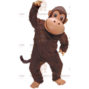 Brun abe BIGGYMONKEY™ maskotkostume, silkeabekostume, chimpanse