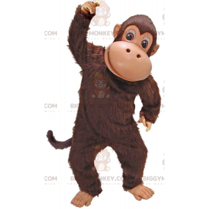 Brown monkey BIGGYMONKEY™ mascot costume, marmoset costume